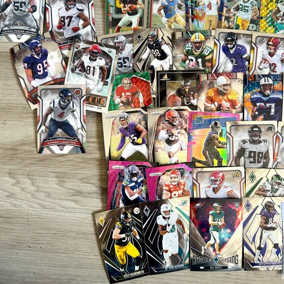 Mixed TOPPS and PANINI Chrome Holo NFL Football Players Sports Cards Lot 100+ - Picture 9 of 12